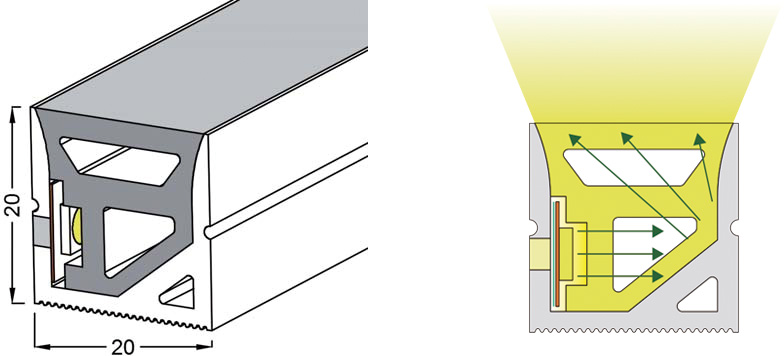 2020 柔性线条灯